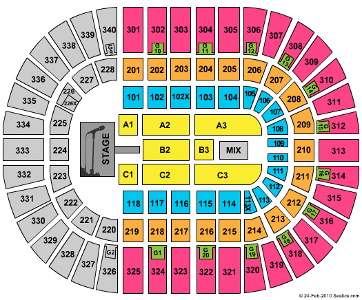 Nassau Veterans Memorial Coliseum Daughtry Seating Chart